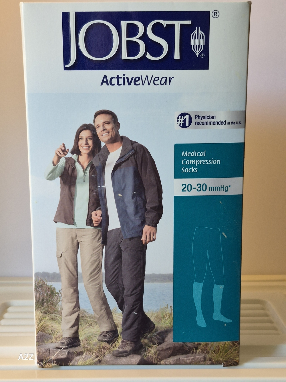 JOBST ActiveWear Medical Compression Socks Black 20-30 mmHg XL Full Calf